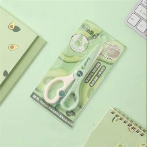 Messer 24 teile/los Kawaii Avocado Kunst Schere Sicherheit Papier Cutter Für Kinder Utility messer Schule Liefert Schreibwaren Geschenke