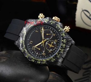 Novos relógios de pulso para homens 2023 relógios masculinos todos os mostradores funcionam relógio de quartzo de alta qualidade marca de luxo relógio cronógrafo moda rolo pulseira de borracha montre de DAYT tipo
