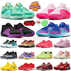 Aunt Pearl KD 16 15 KD16 Баскетбольные кроссовки Дизайнерские кроссовки KD 15 What The White Ember Glow Wanda NY vs NY Pathway Роялти KDs Home Мужские уличные кроссовки Размер 36-46