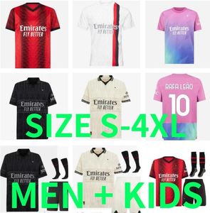 23 24 24 AC Giroud Milans Soccer Jerseys Home Pulisic Rafa Lea Football Shirt 2023 2024 TONALI CAMISETA DE FUTBOL Theo Koche Reijnders Loftus-Cheek Bennacer Men Kid Kit Kit Kit Kit Kit Kit Kit Kid