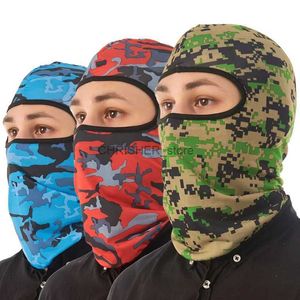 Capa tática camuflagem tática balaclava máscara facial completa Wargame CP chapéu militar caça bicicleta ciclismo exército multicam bandana pescoço gaiterL2402