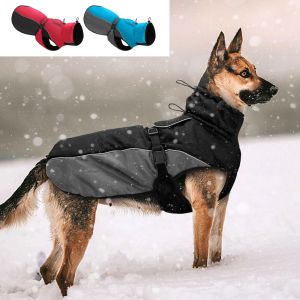 Ceketler su geçirmez büyük köpek kıyafetleri sıcak büyük köpek ceket ceketi yansıtıcı yağmurluk giysileri orta büyük köpekler fransız bulldog xl6xl