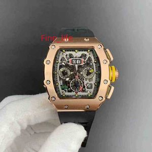 Designer Luxury Watches Mens Mechanical Watch Richa Milles Business Leisure Rm11-03 Fully Automatic Mei Gold Case Tape Movement Wristwatches