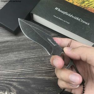 Coltello a lama fissa tattico 2024 Stonewashed Lama 440C Mini Coltello da cintura Full Tang EDC Multifunzione Campeggio esterno Difesa Coltelli da sopravvivenza Utensili da taglio 3300 4850