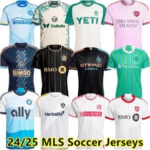 St. L Ouis City Nashville Sc Austin FC LA Galaxy 2024 Atlanta Yeni Philadelphia NYCFC Kırmızı Seattle Sounders Almada Bulls Bronico York Futbol Gömlekleri 66