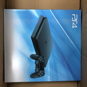 Hüllen Ersatz-Vollgehäuseschale Vorder- und Rückseite für PS4 Slim 2000 20xx Spielekonsole PlayStation 4 Schwarz