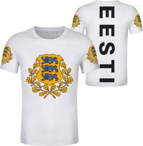 Men039s Hoodies ESTLAND Man Youth Custom Made Name Number Est T Shirt Nation Flag Ee Estnish Print Po Estns Eesti Col1665223