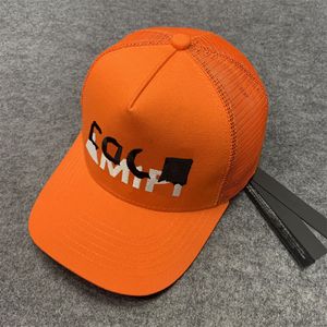 Herren-Designer-Baseballmütze für Damen, für Mode, Luxus-Snapback, Golfballkappe, Buchstabenstickerei, Sommersport, Sonnenschutz, verstellbar, orange, hochwertige Trucker-Mütze