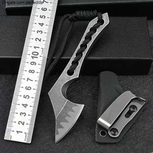 Mini Axe New Knife Z-Wear Steel Black Stone Wash 60-61HRC Outdoor Hunting Self Defense Survival Pocket Knives EDC Tool With Kydex UT85 UT88 4300 3400 4600 9000