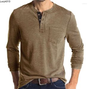 Mens T Shirts Spring Autumn Long Sleeve T-shirts utomhus Casual Streetwear Slim Fit Shirt For Men Us Size S-xxl Bottoming