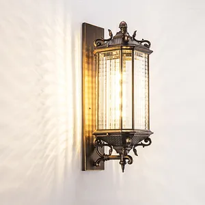 Lampa ścienna vintage na werandzie na zewnątrz lampy retro wodoodporne E27 oświetlenie europejska korytarz ogrodowy bramka ogrodowa