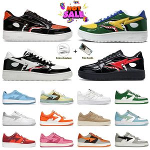 New SK8 Designer Casual Shoes Low Men Women Patent Abc Medicom Toy Camo Black Green Shark Pewter Fuchsia Skateboarding Royal Blue Sneakers Trainers Size 35-45