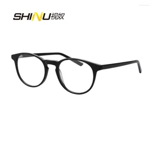 Óculos de sol ultra fino acetato óculos de leitura homem progressivo multifocal mulher cr39 lente para visão próxima e distante gafas sh045