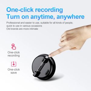 Регистратор Mini Brooch Voice Recorder 20HRS Professional Recording Small Pen Digtal Portable Dictaphone Sound Record Device Audio Recorder