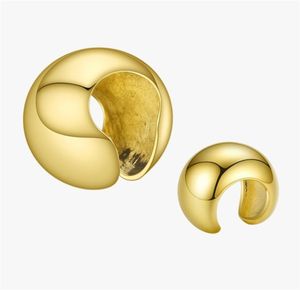 ENFASHION Punk Ball Ear Cuff Clip On Earrings For Women Gold Color Rock Pea Earings Without Piercing Pendientes Mujer EC191038 2209960071