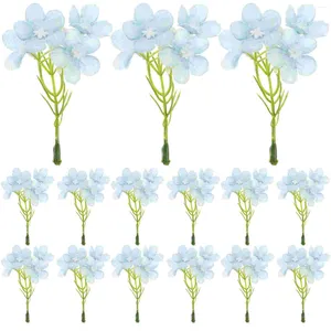 Flores decorativas 20 peças acessórios de cabelo flores artificiais florzinhas noiva falsas para decoração