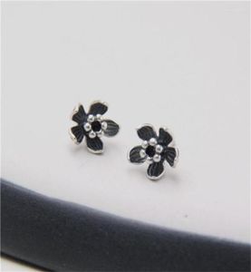 Kolczyki stadniskie Jinse Real 925 Sterling Silver Vintage Thai Daisy Flower Pure Ręcznie robione Bangkok Butique 850 mm Tyc1797313705