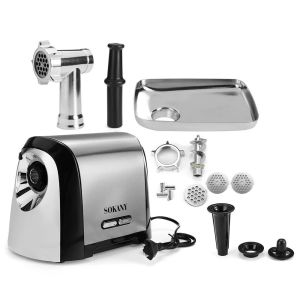 Smerigliatrici SOKANY 220V Tritacarne Elettrico Robot da Cucina Chopper Macchine da Cucina in Acciaio Inox Chopper di Verdure Affettatrice Macchina SK088