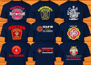 T-shirt da uomo Vendita calda Uomo T-shirt in cotone moda Nuovo FireFighter Fireman Fire Dept T-shirt unisex Navy T-shirt casual T-shirt Harajuku T240227