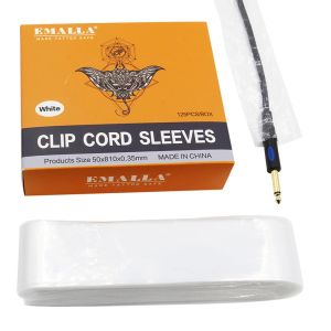 Clip 125pcs Tattoo Clip Cord Sleeves Bags Supply White Disposable Covers Bags for Tattoo Hine Professional Tattoo Accessory