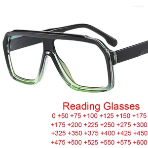 Sunglasses Retro Men Pilot Reading Glasses Fashion Brand Big Frame Anti Blue Light Presbyopia Eyeglasses Women Square Prescription