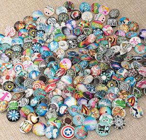 Noosa 100pcllot mieszany 18 mm strzmi mody Snaps Buttons Fit Ginger Jewelry Bracelets Snap Bracelets Collier Charm Bracelets2417387