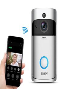 Eken V5 Wireless Visual Doorbell Intelligent Doorbell Voice Intercom Video Surveillance Doorbell Infrared Cat Eye231i8064952