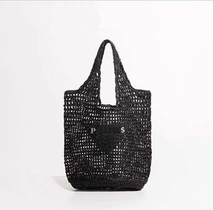 borsa tote borsa griffata borsa di lusso porta carte da donna moda tracolla tracolla semplice borsa estiva in paglia albicocca nera viaggio all'aperto borsa grande di lusso tote