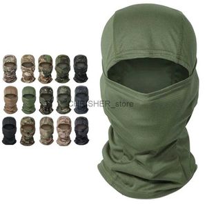 Tactical Hood Multicam Tactical Balaclava Military Full Face Mask Shield Cover Cycling Army Airsoft Hunt Hat Camouflage Balaclava Scarfl2403