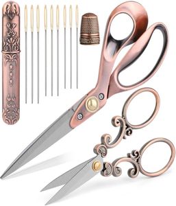 Arts and Crafts LMDZ Sewing Scissors And Sewing Needle Stainless Steel Fabric Embroidery Scissors For Professional Crafts Sewing S6602605