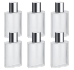 Frosted Glass Bottle Perfume Atomizer Refillable Spray Empty Perfume Bottles Fine Mist Atomizer Cosmetic Container