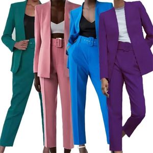 Zach Ailsa Autumn/Winter Womens Polo Scyk Slim Fit Multi Color Suit Plat Pasporce Dekoracja