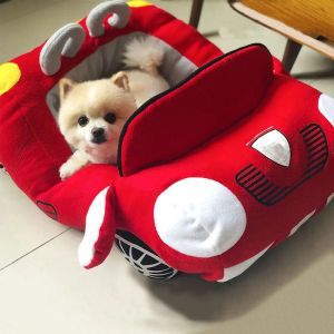 Mats Puppy Pet Dog Bed Fashion Car Shape Soft Material Durable Nest Dogs Cats House Warm Cushion For Yorkies Small Dogs Kennel PB0047