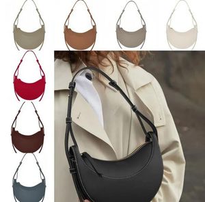 Numero Dix S Shoulder Women Designer Half Moon Tote Crossbody Bag Fashion Paris Handbags Baguette Zip Hobo Purse滑らかな子牛革