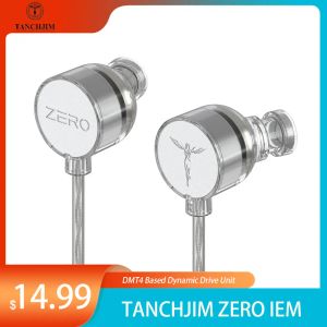 Earphones TANCHJIM ZERO Wired HIFI Best In Ear IEMs Earphones DMT4 Dynamic Drive Unit Monitors with OFC Silver Plated Copper TYPE C Cable