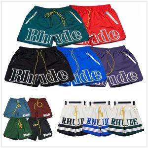 Rhude Mens Shorts Designer Short for Men Sets Tracksuit Pants C1 Loose Comfortable man Beach Pants Fashion men swimwear