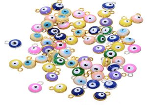 1000pcs 1497 mm Turkish Amulety Rules Kulki Charms Almel Enamel Turkey Evy Eye Charms do biżuterii DIY Ach00038630636