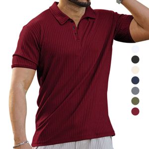 夏の新しいTシャツのメンズスウェットシャツトップカジュアルルーズショートスリーブの固体色