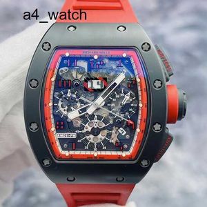 Celebrity Watch Iconic Wristwatch RM Wrist Watch Rm011 Automatic Mechanical Watch Limited to 88 Rm011-fm Midnight Fire Black Ceramicside Ntpt Material