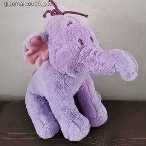 toys 26cm Pooh Friends Lumpy Heffalump Doll Cute Stuffed Animals Purple Elephant Toys For Kids Gifts Q240227
