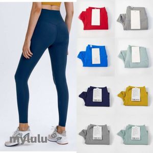 2023 LL Yoga Lu Leggings Kobiety Kobiety Kobiety Capris Sports Yoga Pants Sports Fitness Suit Girls Running Leggins Gym Slim Fit Pant