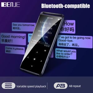 Player Benjie Mini Sport Music MP3 Player med Bluetooth 5.0 HIFI Portable Audio Walkman FM Radio Ebook Voice Recorder TF Card Player