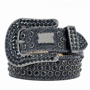 Vintage BB Kemer Rhinestone Womens Lüks Deri Kemer Sıradan Bling artı Boyut Boyutu Femme Elmas Narin Mens Tasarımcı Kemeri