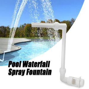 Swimming Pool Waterfall Fountain Kit Adjustable Fish Pond 12 Sprinklers For Yard Accessories 240223