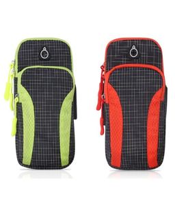 Outdoor Bags Sport Armband Case Holder Zippered Fitness Running Arm Band Bag Pouch Adjustable Jogging Workout Phone Cover Smart2022934