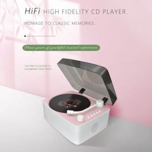 Hoparlörler 5V 2A CD Çalar Yerleşik Hoparlör Taşınabilir Ses Oynatıcı Pil Partılı DVD Player BluetoothCompatable Uzaktan Kumanda