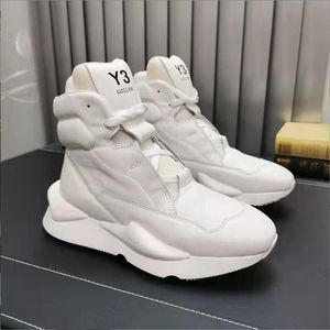 Unisex skórzany trampka Man Y3Gz ręcznie robiony sportowy buty do biegania Man wygodne wysokie kostki buty w kowalce Kobiety Kobiety Sneaker