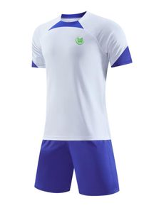 VfL Wolfsburg Abbigliamento sportivo per bambini e adulti, tessuto a rete estivo, traspirante, a maniche corte, per abbigliamento sportivo, camicia sportiva per il tempo libero