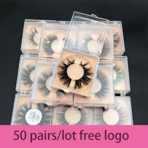 Wimpern Großhandelsbestellung 50 Paare/Los kostenloses Logo MIKIWI Custom Box 24 Stile weiche dramatische Wimpern 5D echte Nerz handgefertigte dicke Wimpern