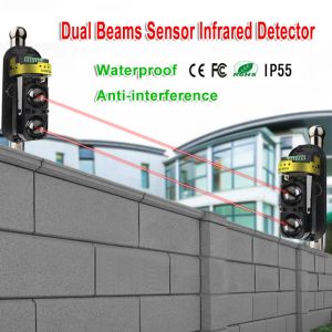 Detector External Positioning Alarm Detector Infrared Beam Sensor Barrier For Gates Doors Windows Protection Against Hacking System